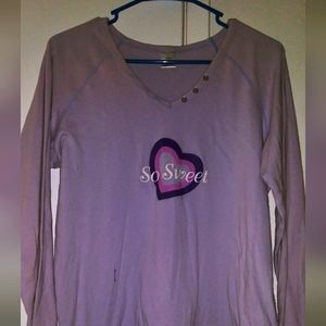 💜LIGHT PURPLE PAJAMA SET- LARGE💜